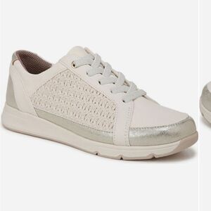 Life Stride Beige and Metallic Sneakers